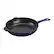 Angle. Staub - Cast Iron 10-inch Fry Pan - Dark Blue.