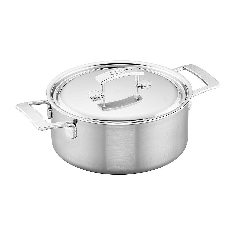 Lidded stainless steel cooking pot, 24cm/11L, Commercial - Demeyere