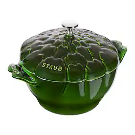 Staub - Cast Iron 3-qt Artichoke Cocotte - Basil