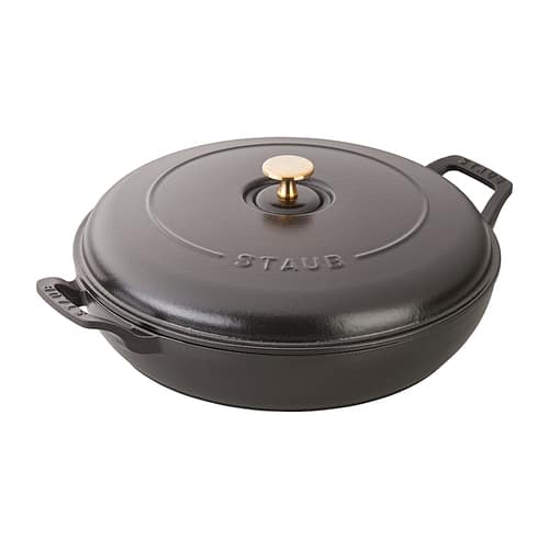 Staub - Cast Iron 3.5-qt Braiser - Matte Black