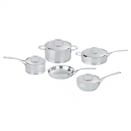 Demeyere - Atlantis 9-pc Stainless Steel Cookware Set - Silver