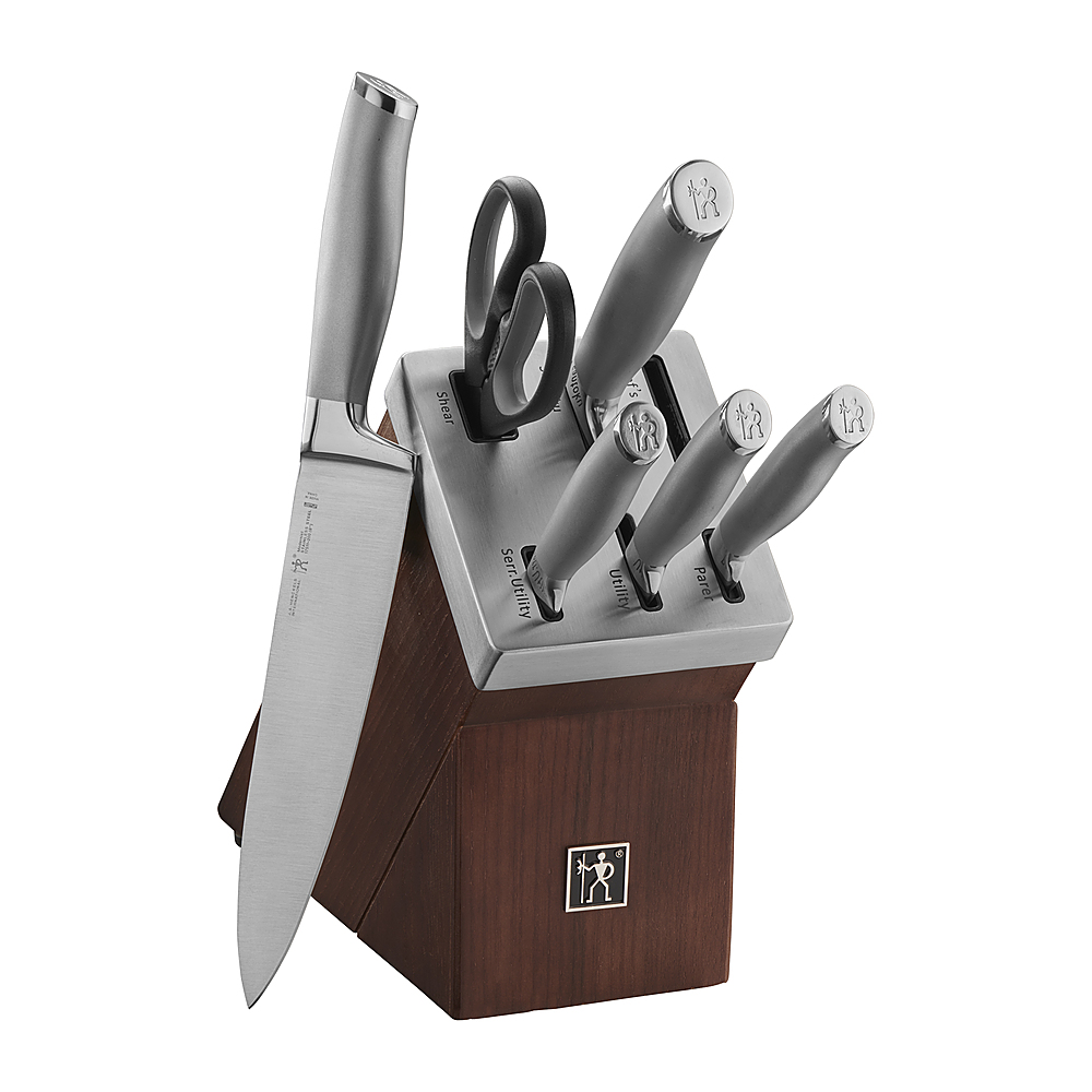 Henckels Modernist 7-pc, Self-Sharpening Knife Block Set, brown