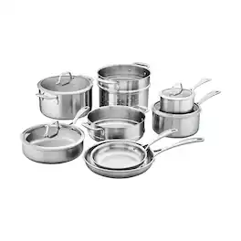 ZWILLING - Spirit 3-ply 12-pc Stainless Steel Cookware Set - Silver
