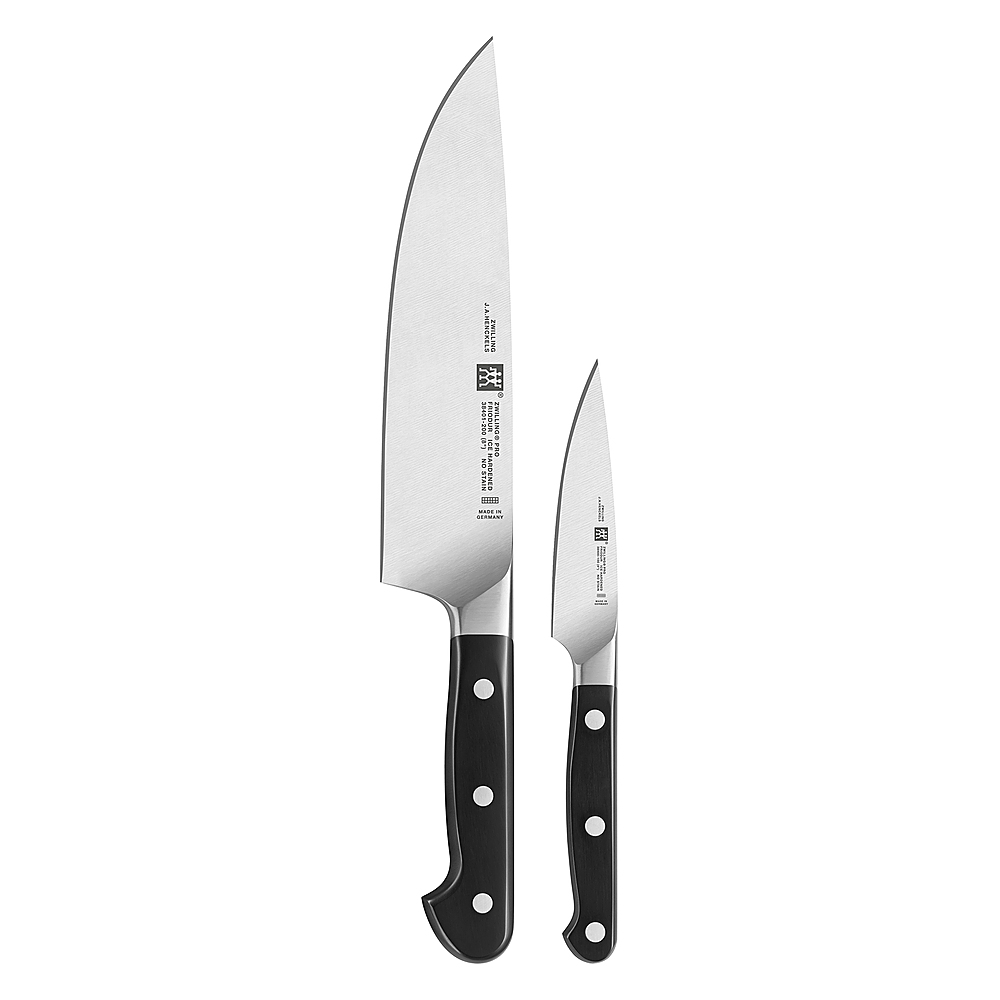 Angle View: ZWILLING - Pro 2-pc Chef's Set - Stainless Steel