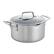 Angle. ZWILLING - Clad CFX 6-qt Stainless Steel Ceramic Nonstick Dutch Oven - Silver.
