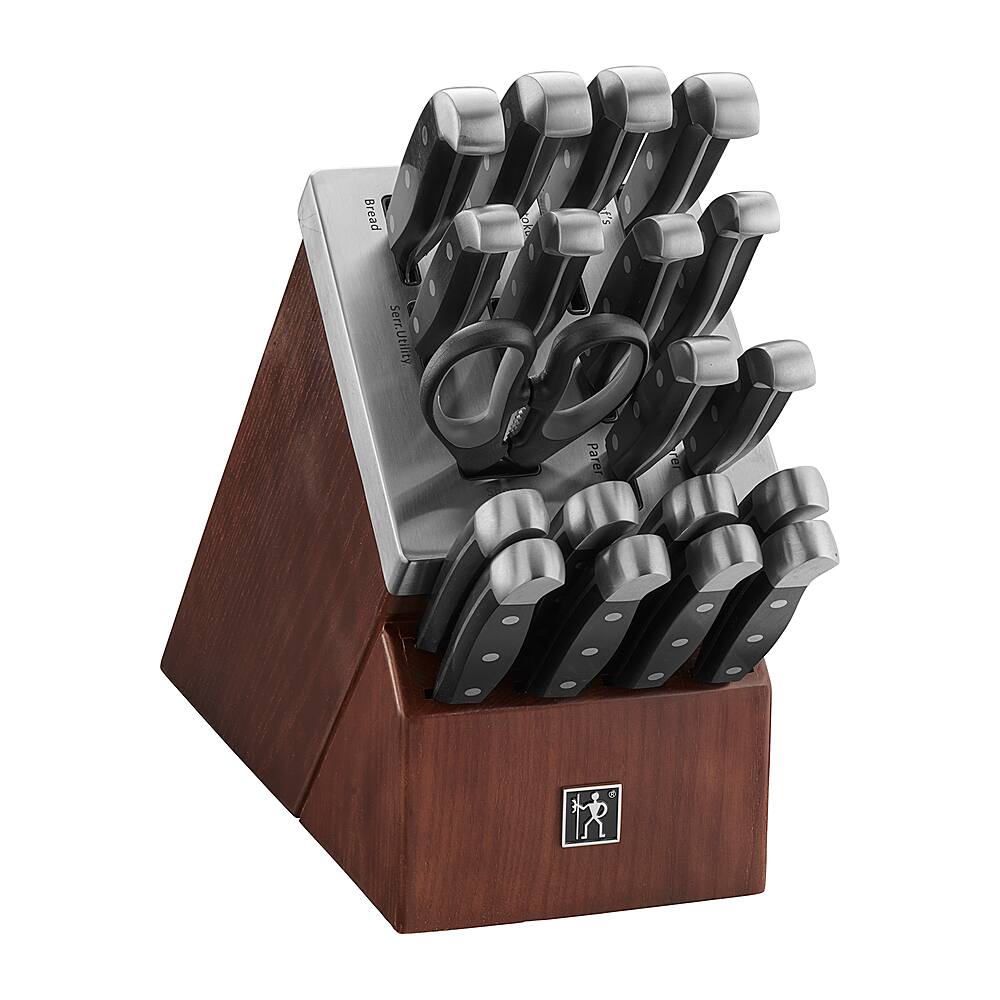 Alt View 11. Henckels - Statement 20-pc Self-Sharpening Block Set - Brown.
