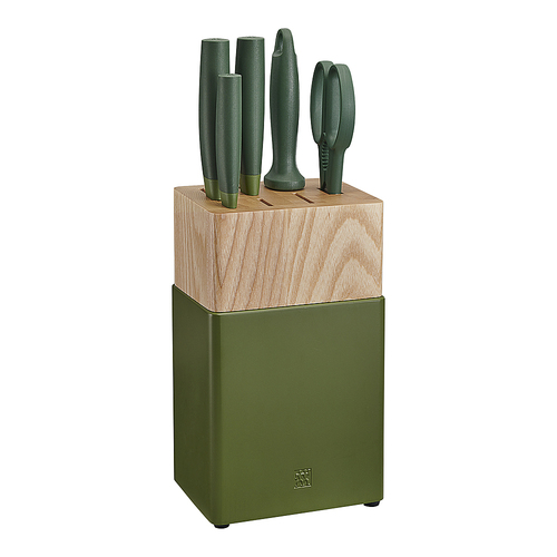 ZWILLING - Now S 6-pc Knife Block Set - Lime Green