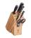 Angle. Henckels - Henckels CLASSIC 7-pc Knife Block Set - Brown.