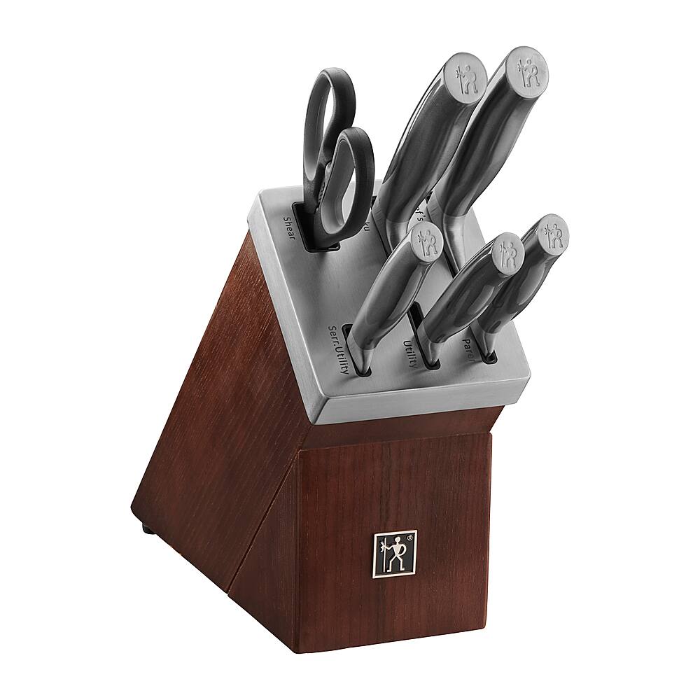 Alt View 11. Henckels - Graphite 7-pc Self-Sharpening Block Set - Brown.