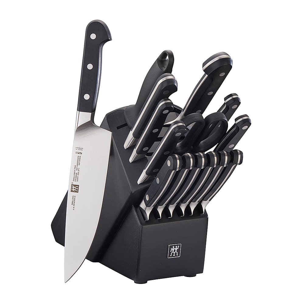 ZWILLING - Pro 16-pc Knife Block Set - Black - Angle_Zoom