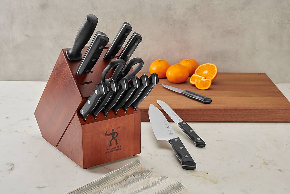 Alt View 11. Henckels - Dynamic 15-pc Knife Block Set - Brown.