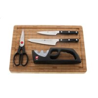 ZWILLING - Pro 5-pc Knife & Cutting Board Set - Stainless Steel - Angle_Zoom