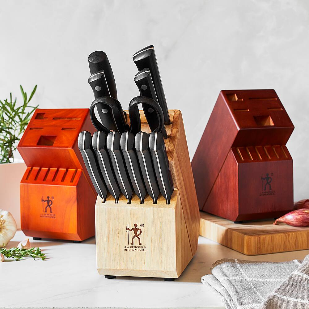 Alt View 11. Henckels - Dynamic 12-pc Knife Block Set - Brown.