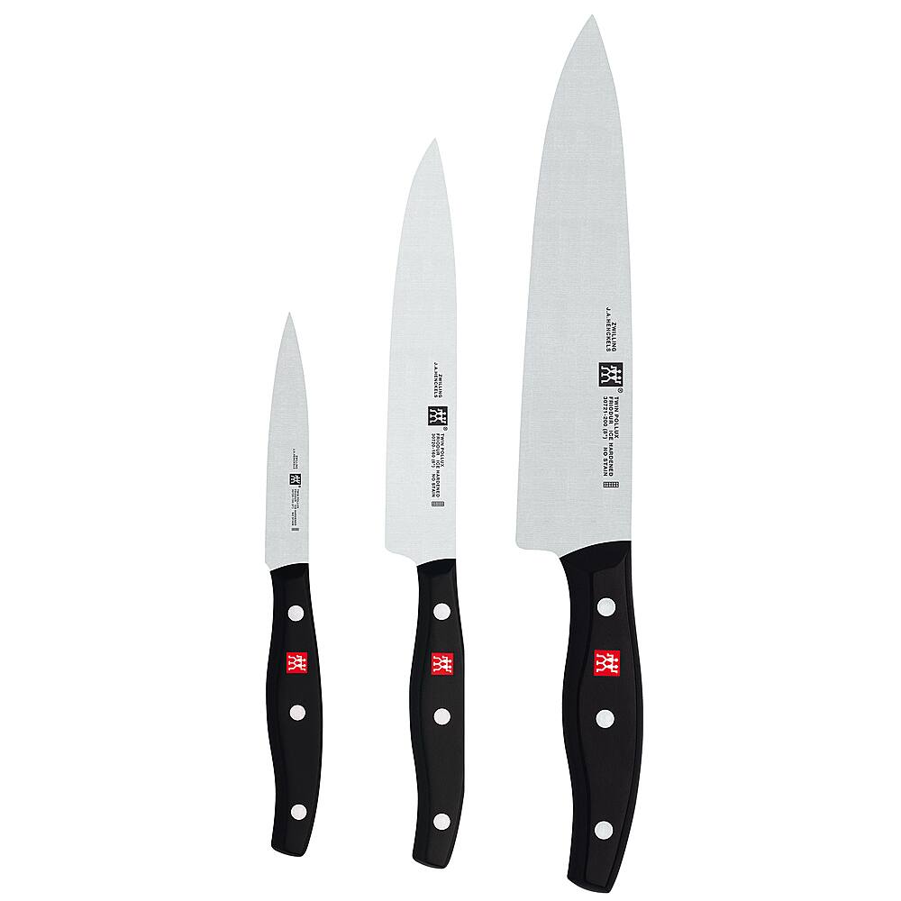 Angle. ZWILLING - Henckels TWIN Signature 3-pc Starter Knife Set - Stainless Steel.