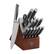 Angle. Henckels - Graphite 14-pc Self-Sharpening Block Set - Brown.