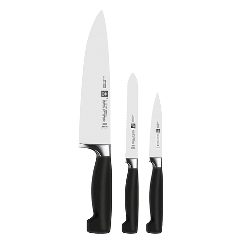 ZWILLING - Henckels Four Star 3-pc Essentials Starter Knife Set - Stainless Steel