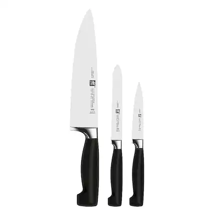 Angle. ZWILLING - Henckels Four Star 3-pc Essentials Starter Knife Set - Stainless Steel.