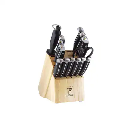 Angle. Henckels - Statement 15-pc Knife Block Set - Natural.