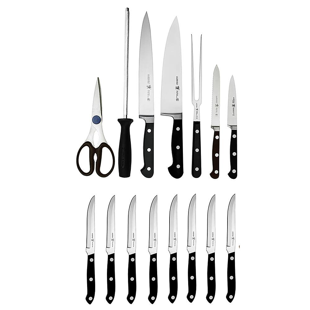 Alt View 11. Henckels - CLASSIC 16-pc Knife Block Set - Brown.