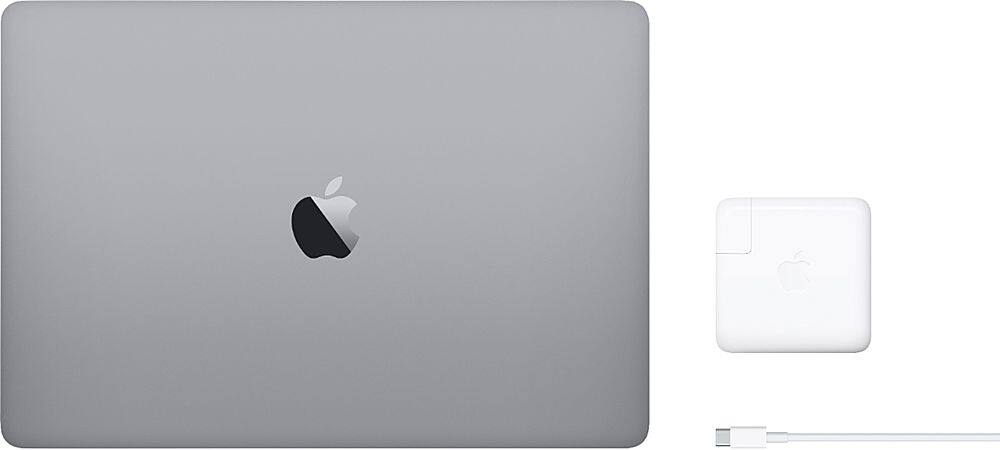 Alt View 3. Apple - MacBook Pro 13.3" Refurbished Laptop - Intel Core i5 (I5-8279U) Processor - 8GB Memory - 512GB SSD (2019 Model) - Space Gray.
