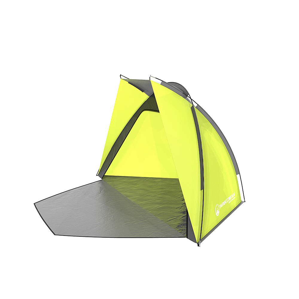 Wakeman - Beach Tent- Sun Shelter for Shade with UV Protection, Water and Wind Resistant, and Carry Bag - Yellow