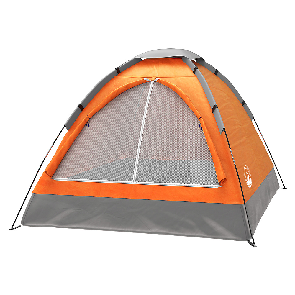 Wakeman - 2-Person Dome Tent- Rain Fly & Carry Bag- Easy Set Up-Great for Camping & Music Festivals - Orange