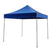 Wakeman - Canopy Tent Outdoor Party Shade, Instant Set Up and Easy Storage Spacious Summer Cover 10x10 - Blue - Alt_View_Standard_11