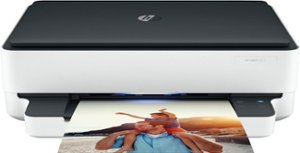 Envy 6075 Wireless All In One Inkjet Printer with 2 years of HP Instant Ink - White - Front_Zoom