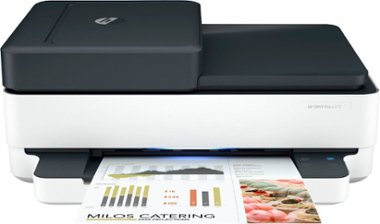 Envy Pro 6475 Wireless All In One Inkjet Printer with 2 years of HP Instant Ink - White - Front_Zoom