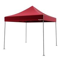 Canopy Tent Outdoor Party Shade, Instant Set Up and Easy Storage Spacious Summer Cover 10x10 By Wakeman - Red - Alt_View_Standard_11