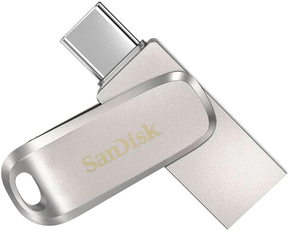 Alt View 11. SanDisk - Ultra Dual Drive Luxe 1TB USB 3.1, USB Type-C Flash Drive - Silver.