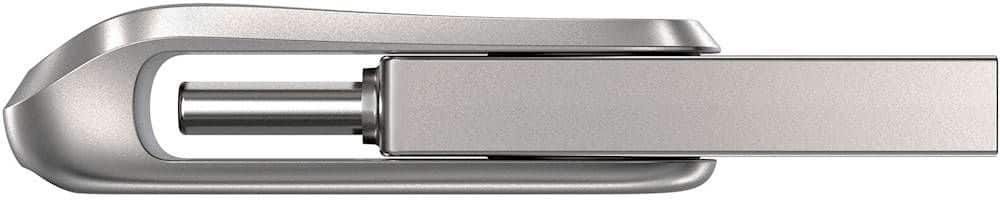 Alt View 14. SanDisk - Ultra Dual Drive Luxe 1TB USB 3.1, USB Type-C Flash Drive - Silver.