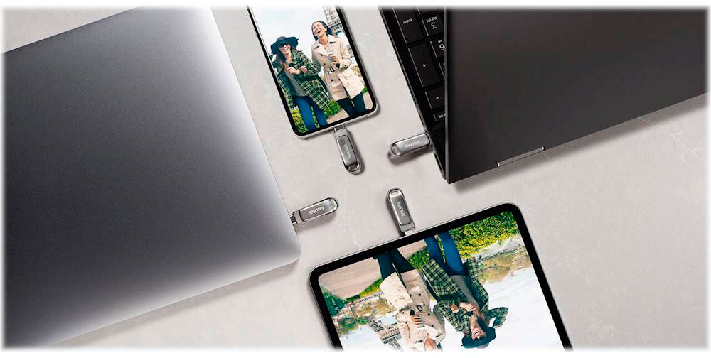 1TB USB 3.1 Tipo-C Dual Flash Drive para MacBook, Android - Plata :  Electrónica 