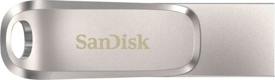 Front Zoom. SanDisk - Ultra Dual Drive Luxe 256GB USB 3.1, USB Type-C Flash Drive - Silver.