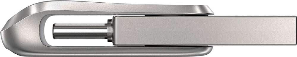 Alt View 14. SanDisk - Ultra Dual Drive Luxe 256GB USB 3.1, USB Type-C Flash Drive - Silver.