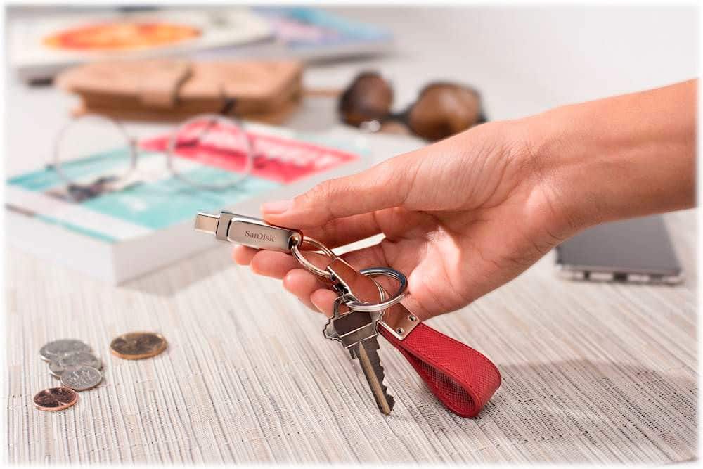 Alt View 17. SanDisk - Ultra Dual Drive Luxe 256GB USB 3.1, USB Type-C Flash Drive - Silver.