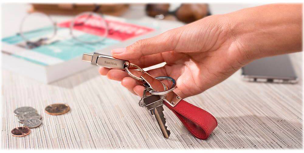 Alt View 19. SanDisk - Ultra Dual Drive Luxe 512GB USB 3.1, USB Type-C Flash Drive - Silver.