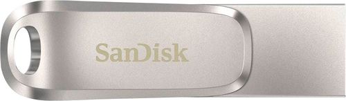 SanDisk - Ultra Dual Drive Luxe 32GB USB 3.1, USB Type-C Flash Drive - Silver