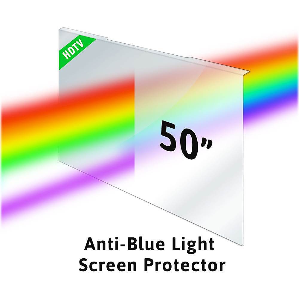 Alt View 15. SaharaCase - Anti-Blue Light TV Screen Protector for Most 50" TVs - Clear.