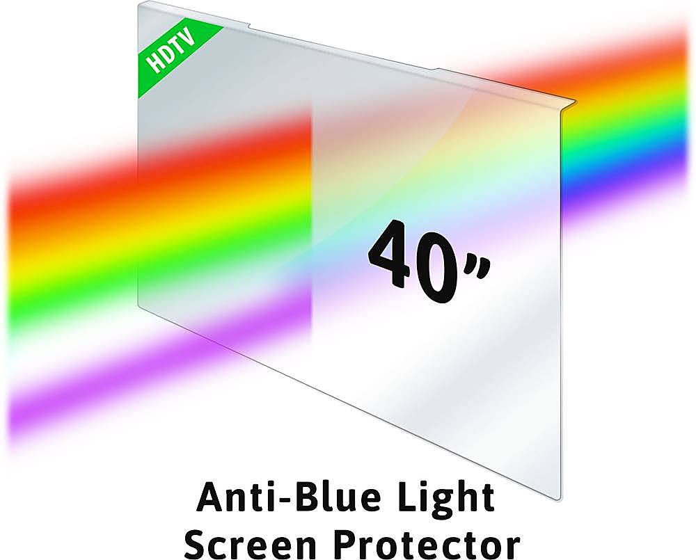 Alt View 13. SaharaCase - ZeroDamage 40" Anti-Blue Light TV Screen Protector - Clear.