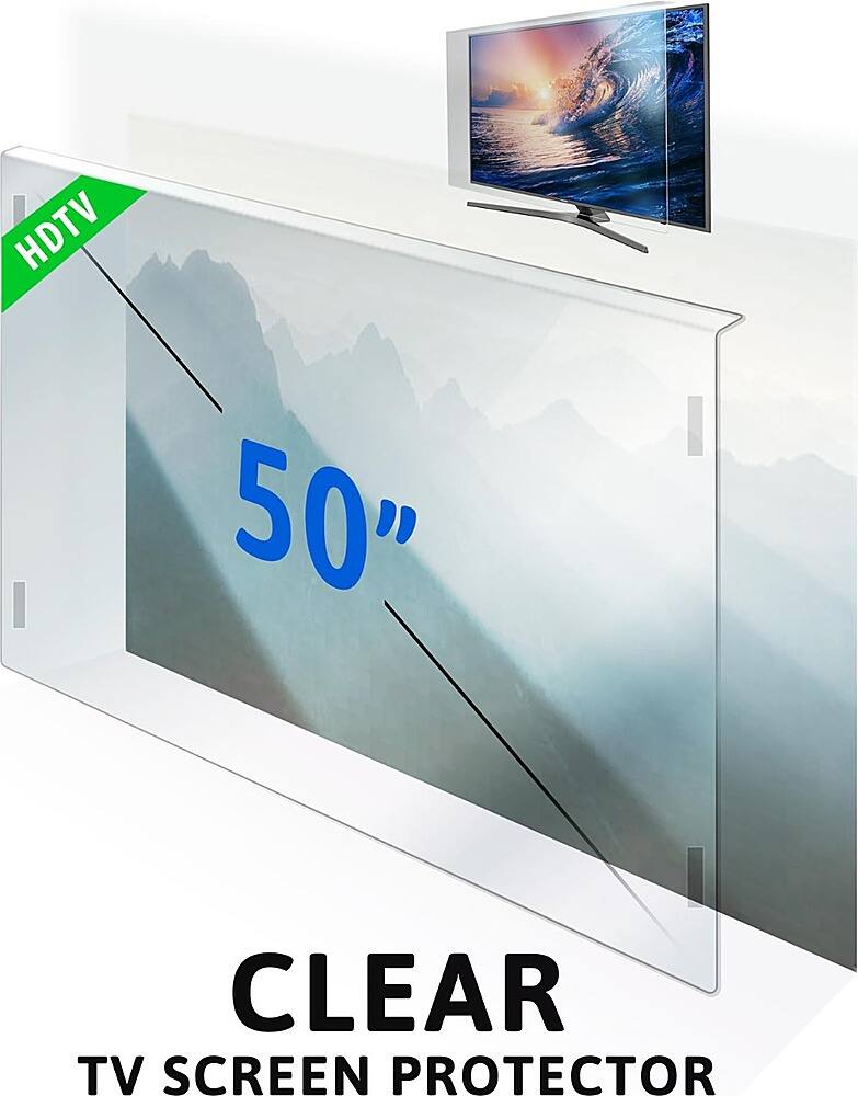 Alt View 12. SaharaCase - ZeroDamage 50" TV Screen Protector - Clear.