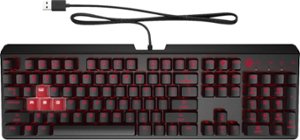 HP OMEN - Encoder Full-size Wired Gaming Mechanical Keyboard - Black - Front_Zoom