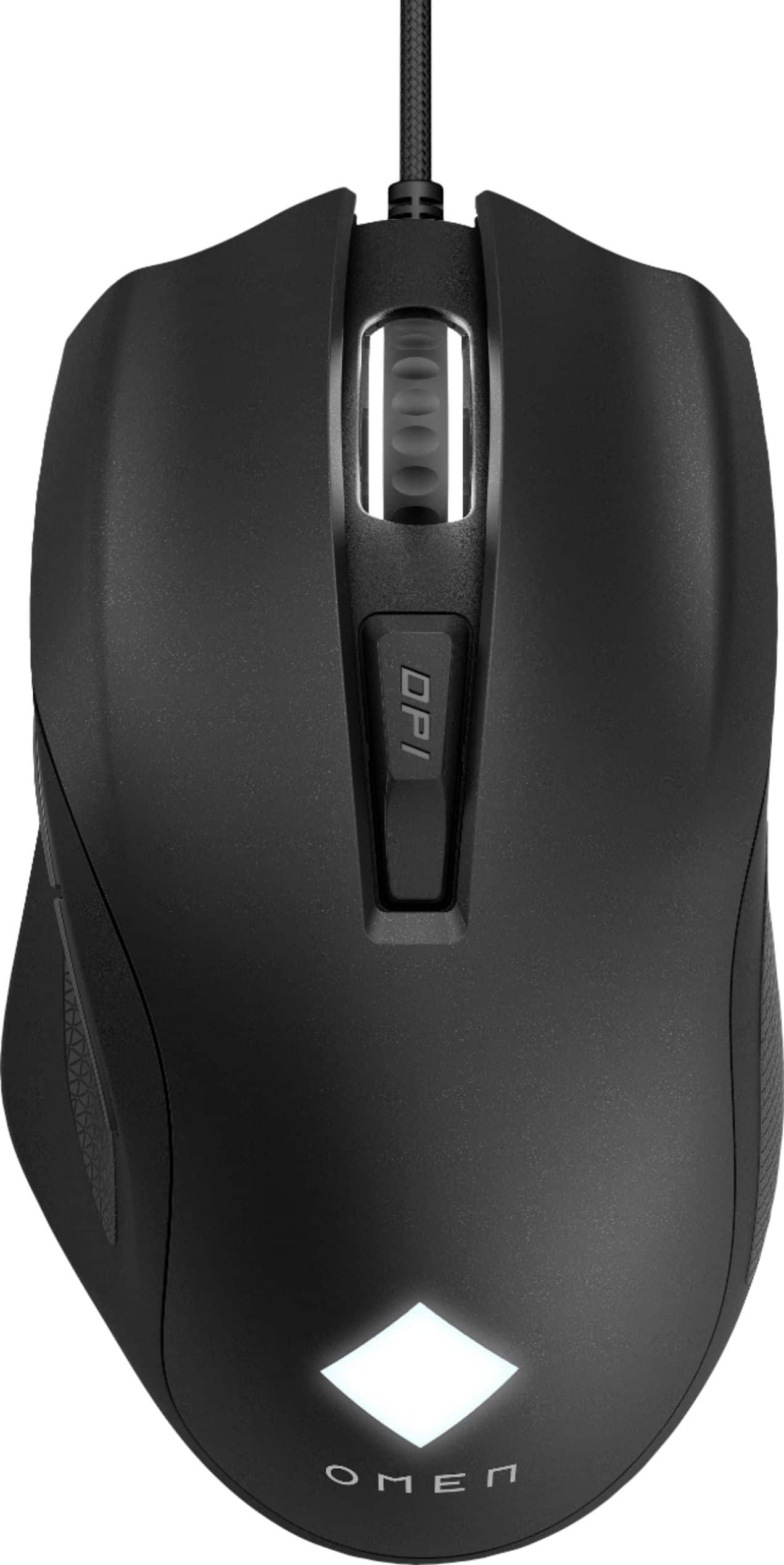 Front. HP OMEN - Vector Wired Optical Gaming Mouse with Adjustable Weight - Black.