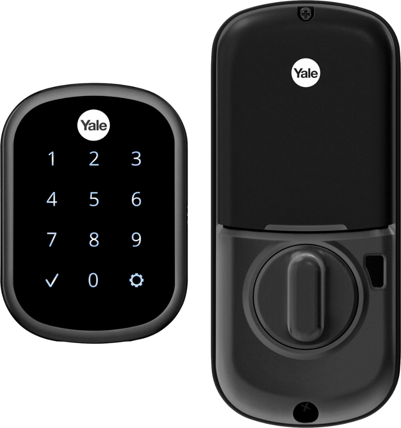 Yale - Assure Lock SL Wi-Fi and Bluetooth Touchscreen Deadbolt - Black Suede