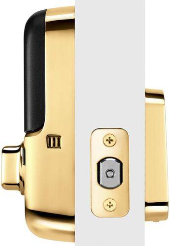 Yale - Assure Lock SL Wi-Fi and Bluetooth Touchscreen Deadbolt - Polished Brass-Front_Standard 
