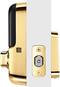 Yale - Assure Lock SL Wi-Fi and Bluetooth Touchscreen Deadbolt - Polished Brass-Front_Standard