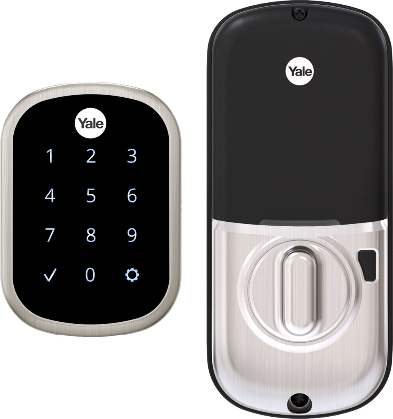 Yale - Assure Lock SL Wi-Fi and Bluetooth Touchscreen Deadbolt - Satin Nickel