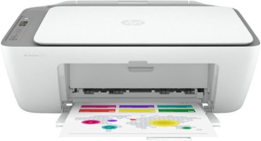 HP - DeskJet 2725 Wireless All-In-One Instant Ink Ready Inkjet Printer - White - Front_Zoom