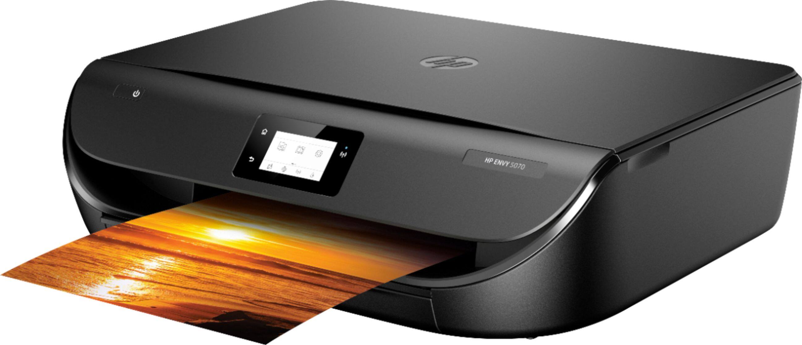 Alt View 16. HP - ENVY 5070 Wireless All-In-One Instant Ink Ready Inkjet Printer - Black.