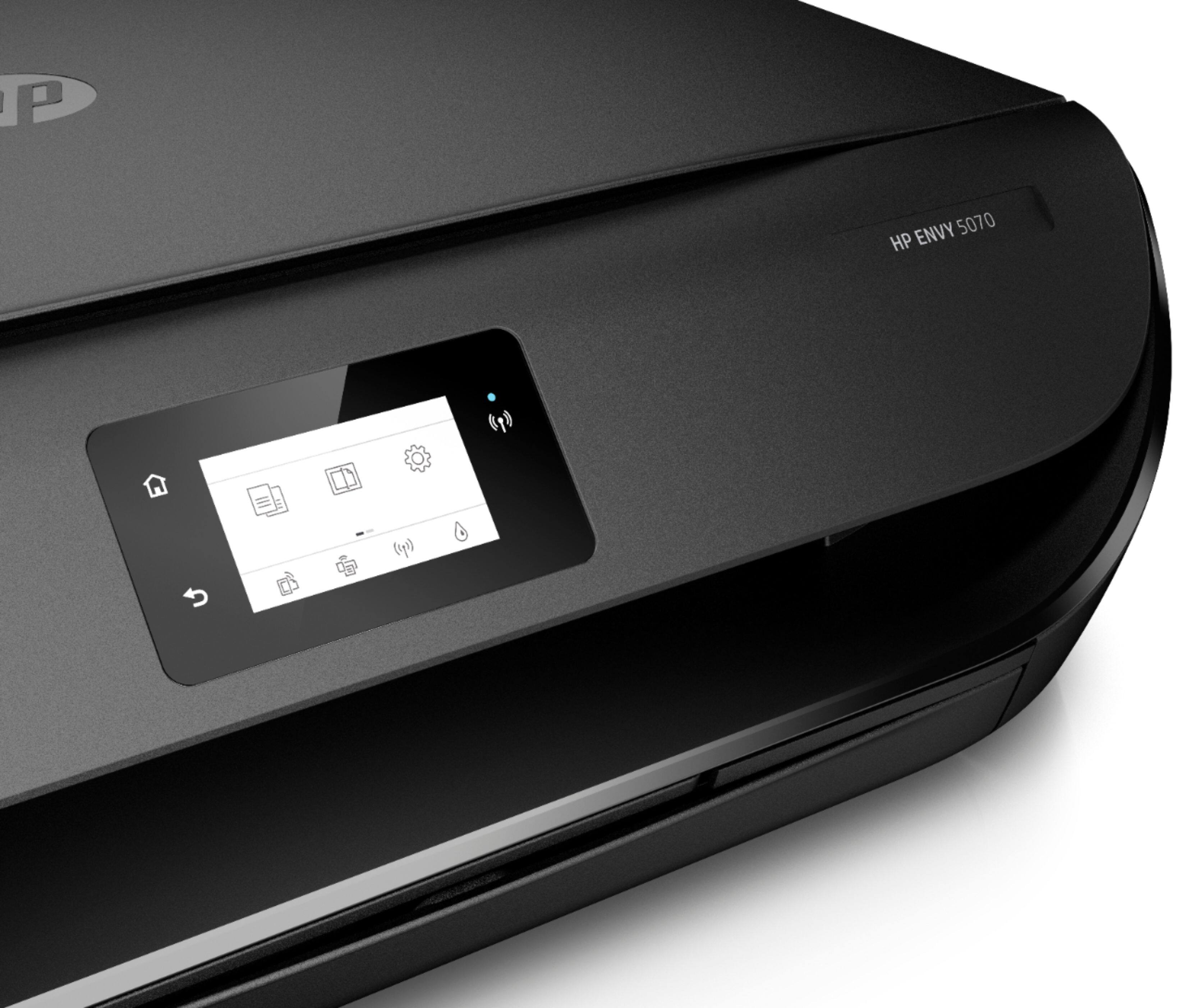 Alt View 20. HP - ENVY 5070 Wireless All-In-One Instant Ink Ready Inkjet Printer - Black.